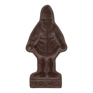 Hartstone cookie mold pottery Santa hoho Christmas baking vintage